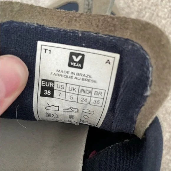 Veja Rio Branco - Navy and Olive Green Sneakers - Picture 4 of 6